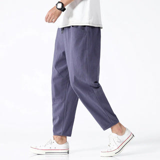 Kyoto Linen Cropped Pants | Lightweight & Breathable Trousers Men