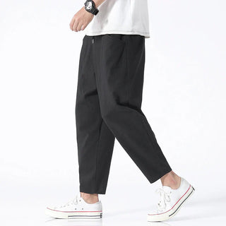 Kyoto Linen Cropped Pants | Lightweight & Breathable Trousers Men